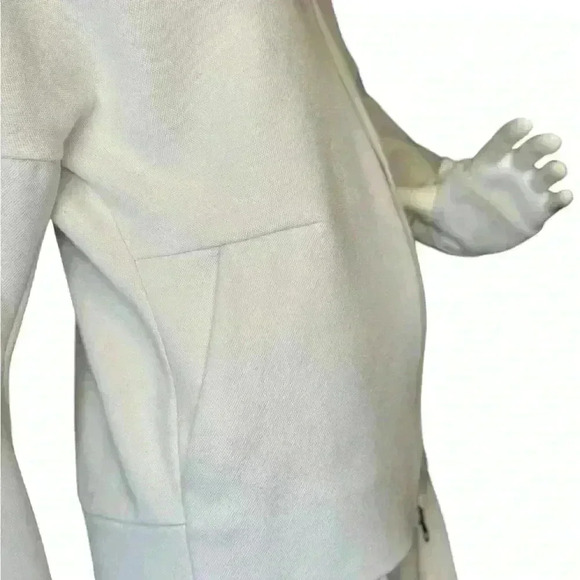 Adidas Women’s ZNE Jacket With Thumb Holes In White Color. - Picture 6 of 14
